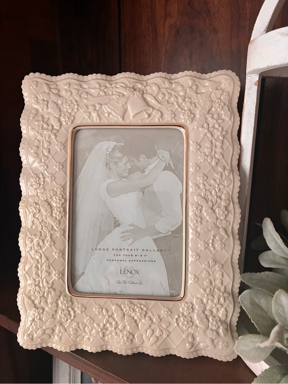 Vintage Lenox 5x7 Wedding Promises Frame